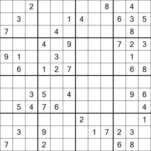 Butterfly Sudoku - Schwierig