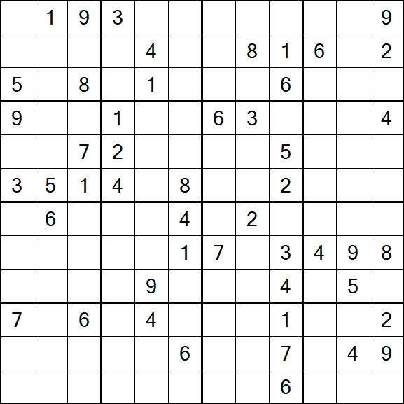 Butterfly Sudoku - Hard