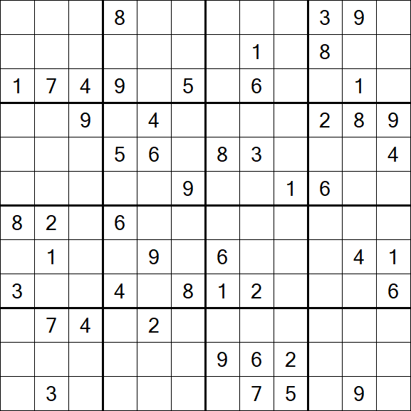 Butterfly Sudoku - Difficile