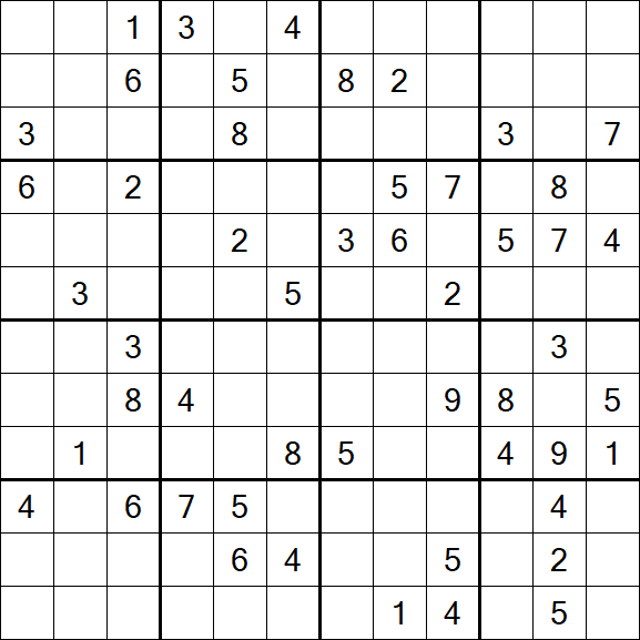 Butterfly Sudoku - Difficile