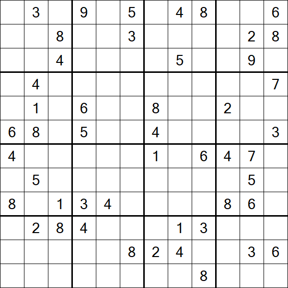 Butterfly Sudoku - Difficile