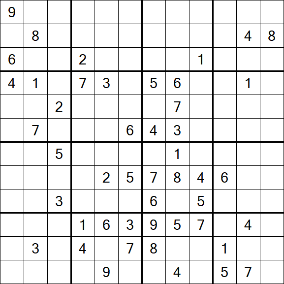 Butterfly Sudoku - Difficile