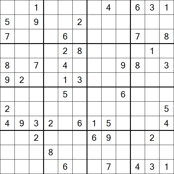 Butterfly Sudoku - Difficile
