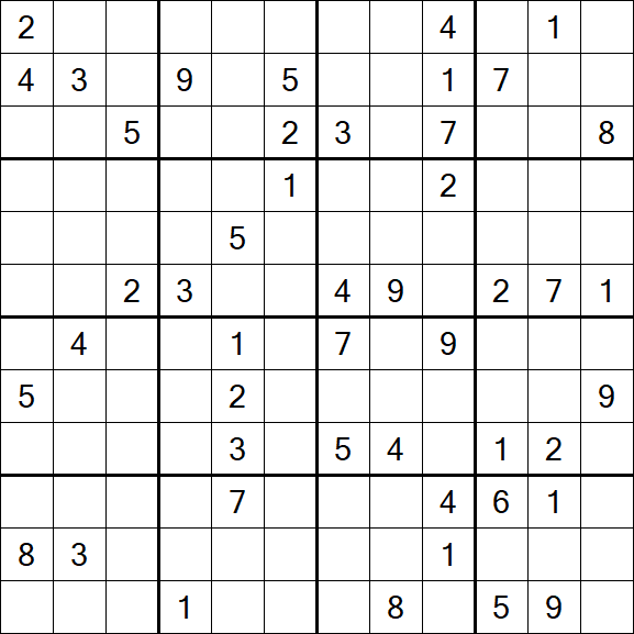 Butterfly Sudoku - Difficile