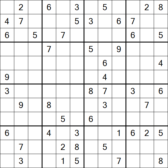 Butterfly Sudoku - Difficile