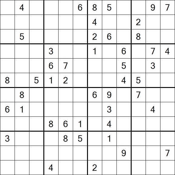 Butterfly Sudoku - Difficile