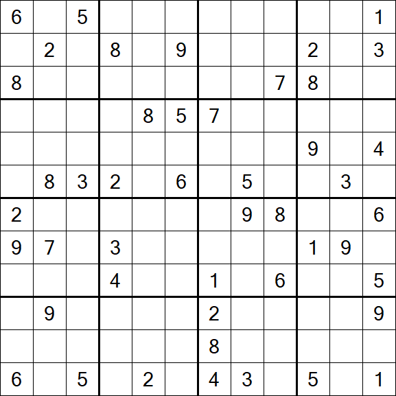 Butterfly Sudoku - Difficile