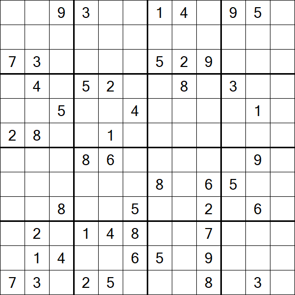 Butterfly Sudoku - Difficile