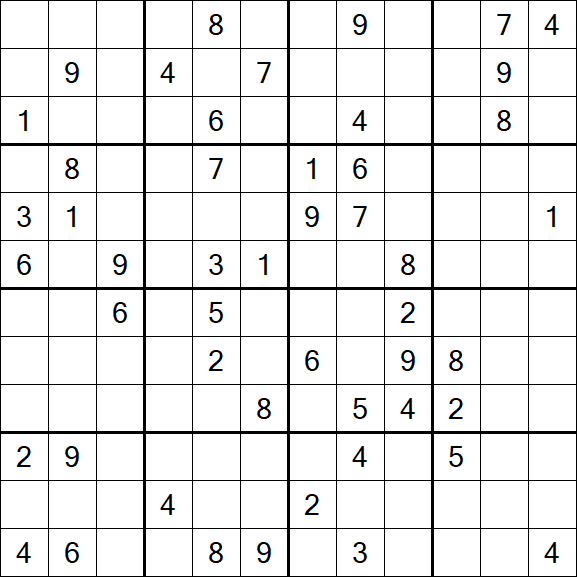 Butterfly Sudoku - Difficile