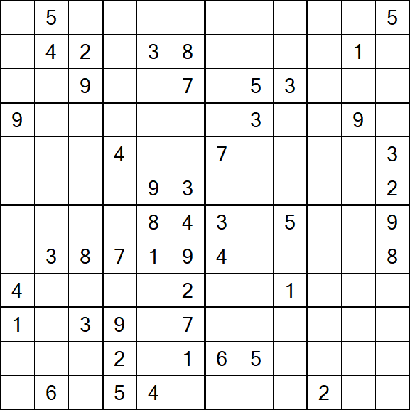 Butterfly Sudoku - Hard