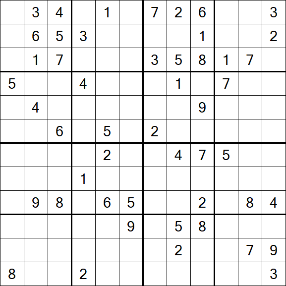 Butterfly Sudoku - Hard