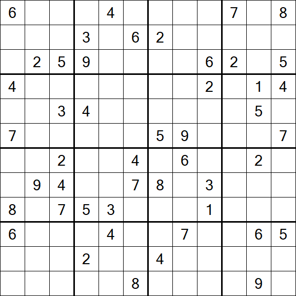 Butterfly Sudoku - Hard