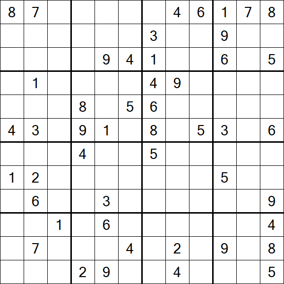 Butterfly Sudoku - Hard