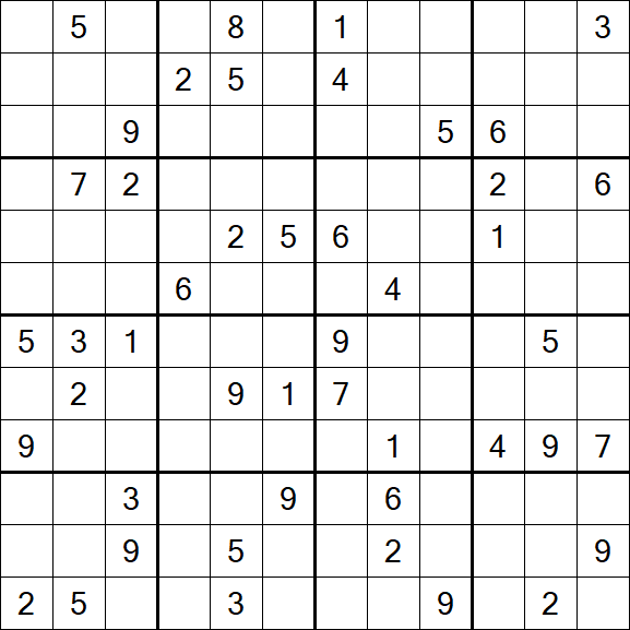 Butterfly Sudoku - Hard