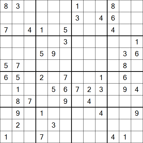 Butterfly Sudoku - Hard