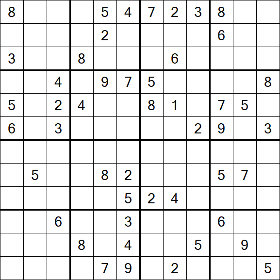 Butterfly Sudoku - Hard