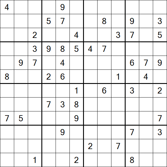 Butterfly Sudoku - Hard