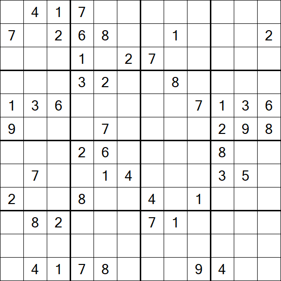 Butterfly Sudoku - Difficile