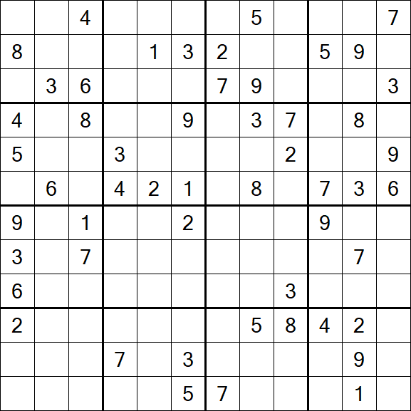 Butterfly Sudoku - Difficile