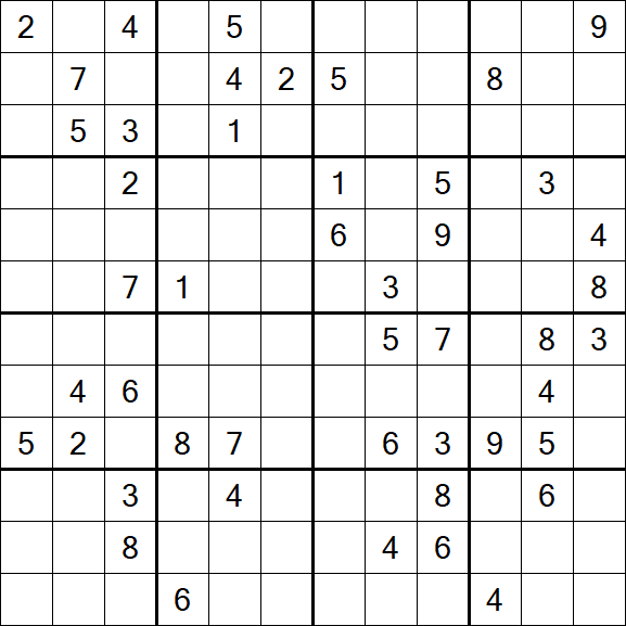 Butterfly Sudoku - Difficile