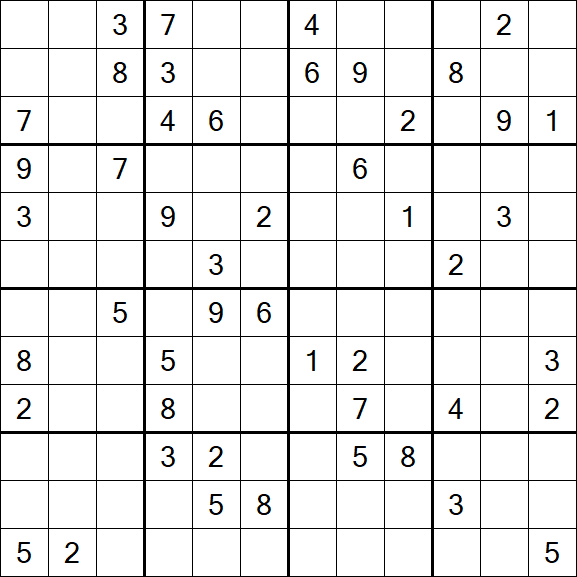 Butterfly Sudoku - Difficile
