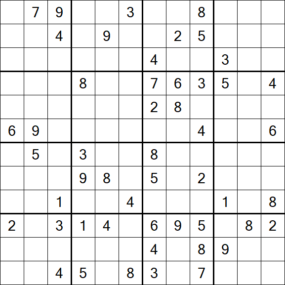Butterfly Sudoku - Difficile