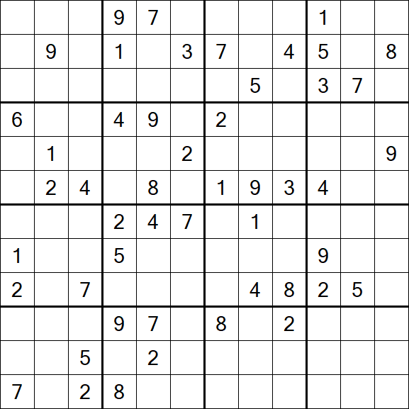 Butterfly Sudoku - Difficile