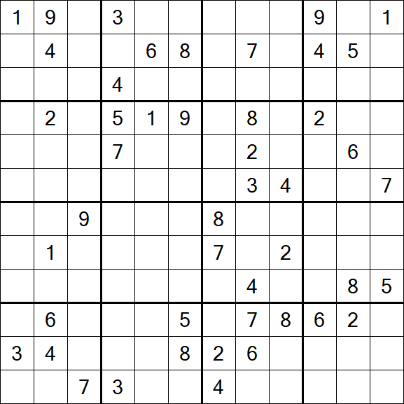 Butterfly Sudoku - Difficile