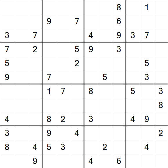 Butterfly Sudoku - Difficile