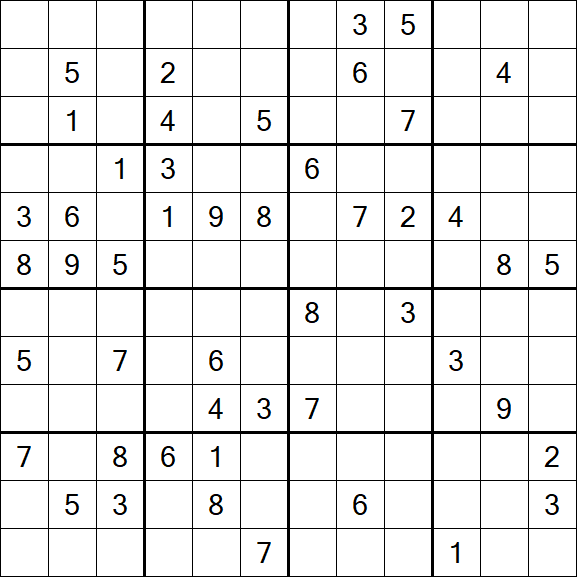 Butterfly Sudoku - Difficile