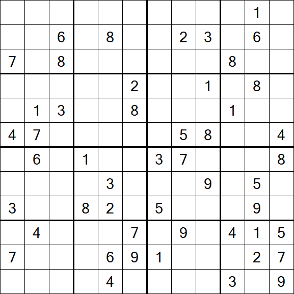 Butterfly Sudoku - Difficile