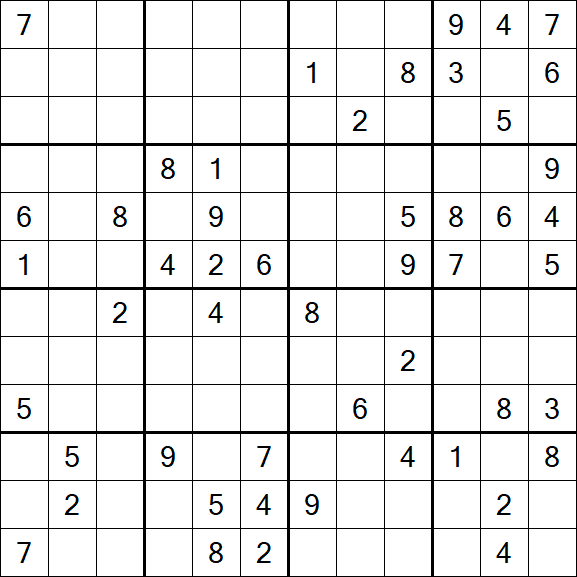Butterfly Sudoku - Hard