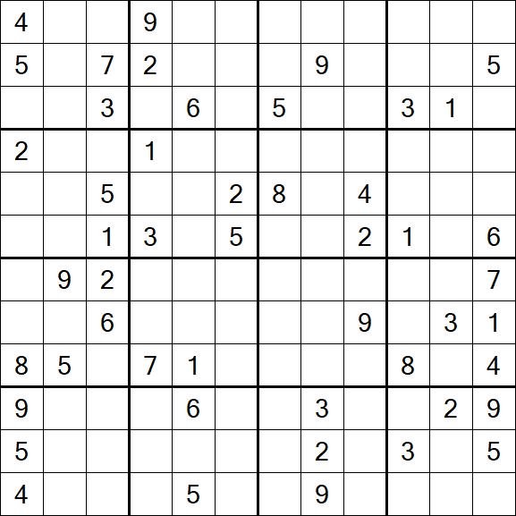 Butterfly Sudoku - Hard