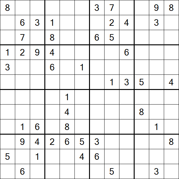 Butterfly Sudoku - Difficile