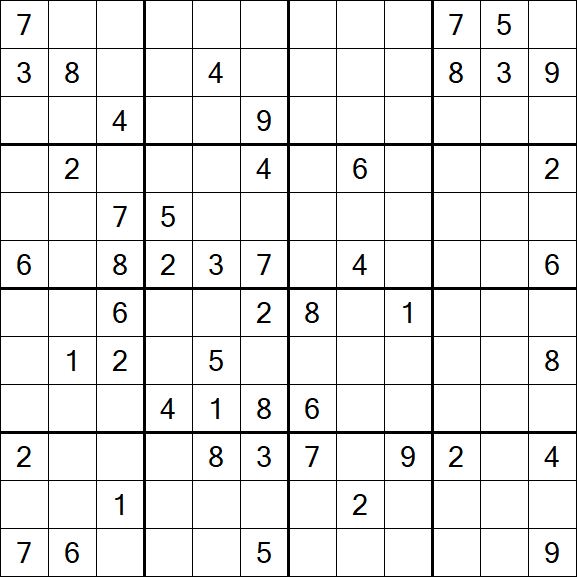 Butterfly Sudoku - Difficile
