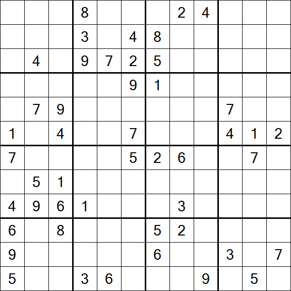 Butterfly Sudoku - Difficile