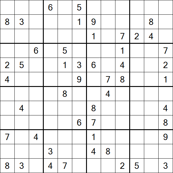 Butterfly Sudoku - Hard