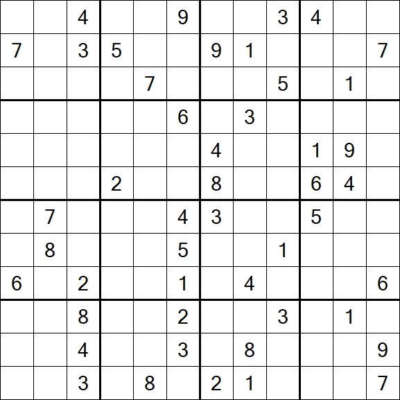 Butterfly Sudoku - Hard