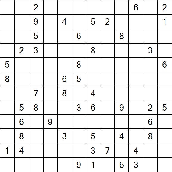 Butterfly Sudoku - Difficile