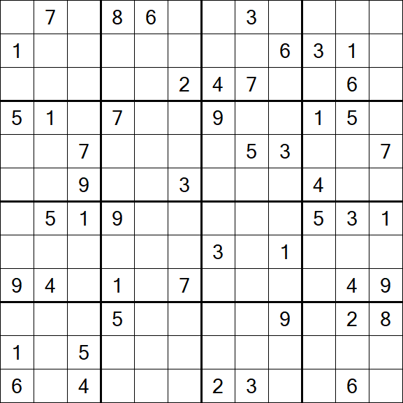 Butterfly Sudoku - Difficile