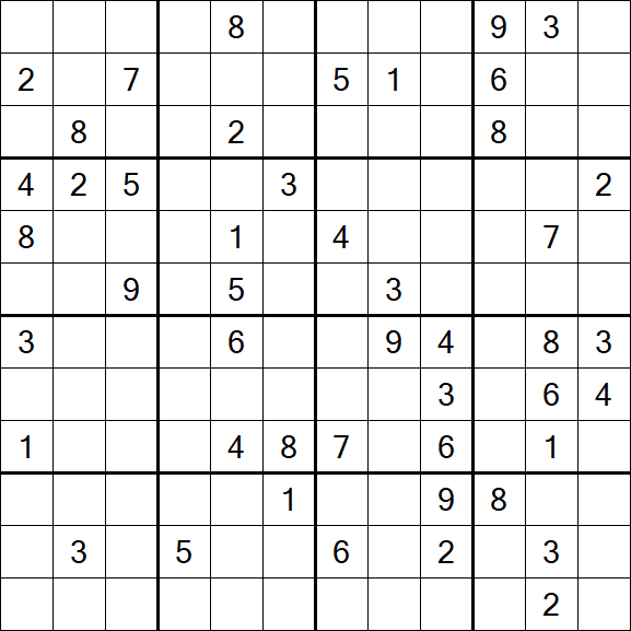 Butterfly Sudoku - Difficile