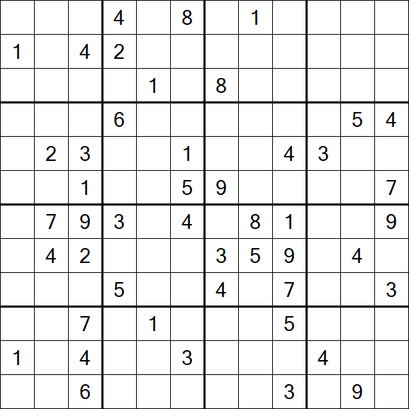 Butterfly Sudoku - Difficile