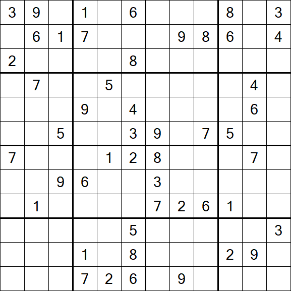 Butterfly Sudoku - Difficile