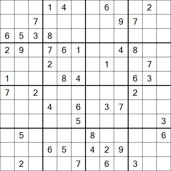 Butterfly Sudoku - Difficile