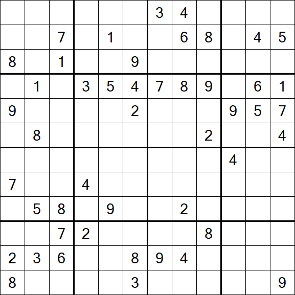 Butterfly Sudoku - Schwierig