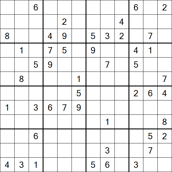 Butterfly Sudoku - Difficile