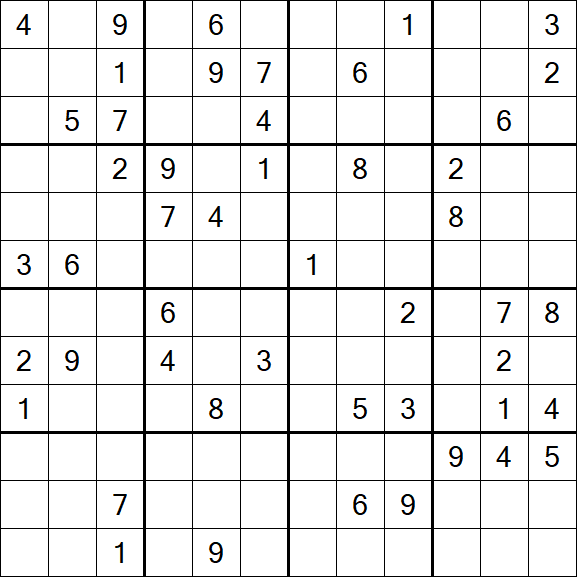 Butterfly Sudoku - Difficile