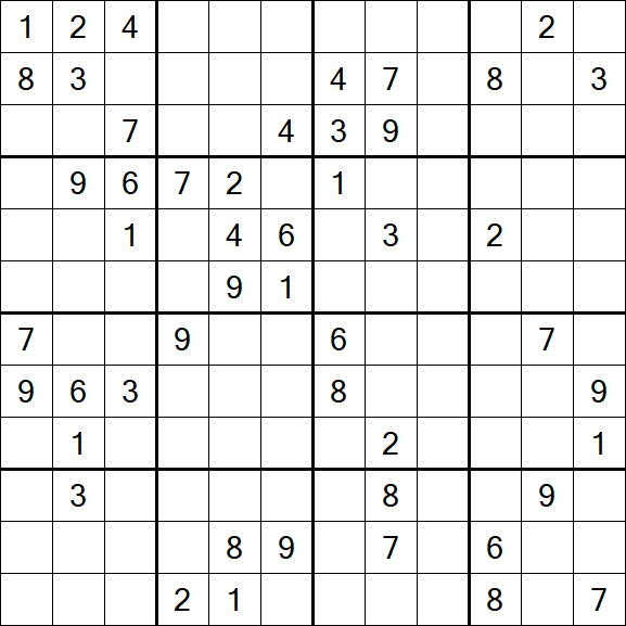 Butterfly Sudoku - Difficile