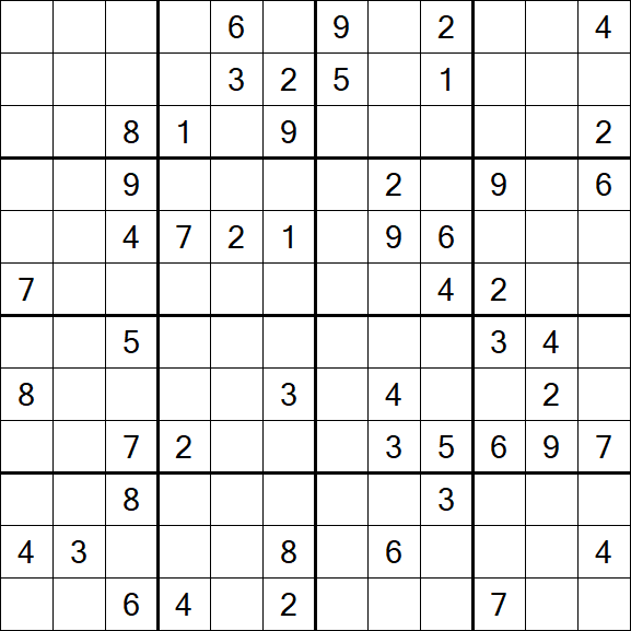 Butterfly Sudoku - Difficile