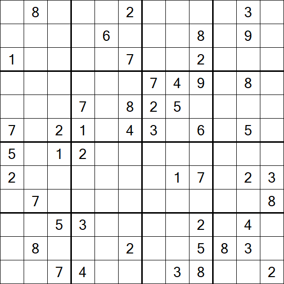 Butterfly Sudoku - Difficile